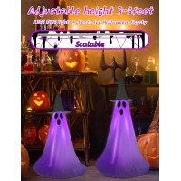 Halloween Light Up Ghost Kit 2 Pack Diy Halloween Decorations Spooky Ghost Decor With 20 Led Lights Battery Operatedadjustabl