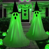 Halloween Light Up Ghost Kit 2 Pack Diy Halloween Decorations Spooky Ghost Decor With 20 Led Lights Battery Operatedadjustabl