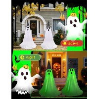 Halloween Light Up Ghost Kit 2 Pack Diy Halloween Decorations Spooky Ghost Decor With 20 Led Lights Battery Operatedadjustabl