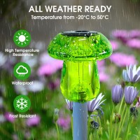 Eyrosa Solar Outdoor Lights 8 Pack Waterproof Solar Mushroom Lights For Garden Yard Pathway Path Walkway Driveway Lawn Landscap