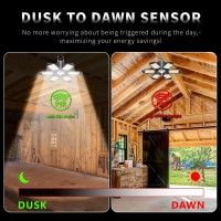 Plug In Garage Light With Motion Sensor Ultra Bright 200W 20000Lm Motion Activated Shop Light With 3 Mode 6 Deformable Led Pa