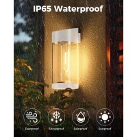 Btfarm 10 Pack Solar Fence Lights Outdoor Waterproof Led Deck Lights Solar Powered With Edison Bulbs Solar Wall Decorative Lig