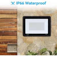 4Pack150W Led Flood Light Outdoor 16500Lm Led Work Light With 6Ft Us Plug Ip67 Waterproof Exterior Security Lights 6000K Daylig