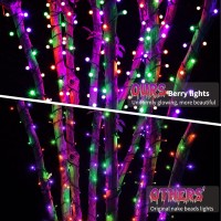 Brizled Orange Purple Green Halloween Lights 66Ft 200 Led Halloween Lights Connectable 8 Modes Outdoor Halloween Lights M