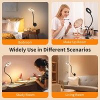 Kaulsoue Reading Light Wall Mounted For Book In Bed At Night Reading Lamp For Bedroom Bedside Headboard Eye Care 5 Color Brigh