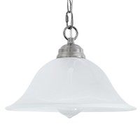 Shengqingtop Plug In Pendant Light Alabaster Glass Shade 157 D Hanging Lamp With Onoff Switch 164Ft Cord 147Ft Chain Dim