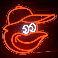 Baseball Neon Sign For Wall Decor Orioles Team Logo Neon Light Baseball Sport Led Neon Sign For Man Cave Boysroom Club Pub Birt