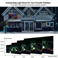 Outdoor Laser Lights Moving Rgb Halloween Christmas Projector Light Waterproof With Remote Control 3 Colors Motion Firefly Deco