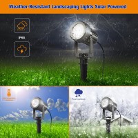 Aponuo Solar Spot Lights Outdoor 6In1 Solar Landscape Lights Dusk To Dawn Solar Uplights Ip65 Waterproof 98Ft Cable Outdoor S