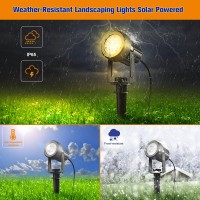 Aponuo Solar Spot Lights Outdoor 6In1 Solar Landscape Lights Dusk To Dawn Solar Uplights Ip65 Waterproof 98Ft Cable Outdoor S