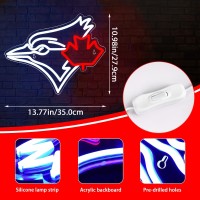 Baseball Neon Sign For Wall Decor Jays Team Logo Neon Light Baseball Sports Led Neon Signs For Man Cave Club Boysroom Pub Birth