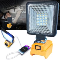 L1Nxixi Portable Led Work Light For Dewalt 20V Battery 45W 4500Lm Cordless Flood Lights With Low Voltage Protection And Usb Cha