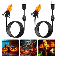 Accessory Cord With One Led Light Bulb 6Ft Cord With Onoff Switch For Halloween Pumpkin Diy Craft Projects Paper Lantern Ha