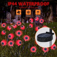 Springflower 2 Pack Halloween Outdoor Decorations Scary Eyeball Lights For Outdoorgardenlawnyardpathwayparty Decor12 Led