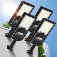 Solar Street Lights Outdoor Solar Lights Outdoor Waterproof Ip66 6500K Led Street Lights Solar Powered Motion Sensor Solar Floo