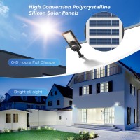 Solar Street Lights Outdoor Solar Lights Outdoor Waterproof Ip66 6500K Led Street Lights Solar Powered Motion Sensor Solar Floo