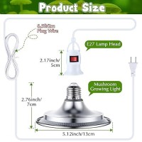 Meonum Led Growing Lights For Mushroom Unique Light Spectrum Mushroom Growing Lamp With 49 Ft Extension Cord Hanging Grow Light