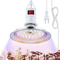 Meonum Led Growing Lights For Mushroom Unique Light Spectrum Mushroom Growing Lamp With 49 Ft Extension Cord Hanging Grow Light