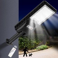 Solar Lights Outdoor Waterproof 6500K Solar Flood Lights Outdoor Dusk To Dawn Super Bright Solar Street Lights Outdoor Motion