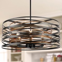 Sigaitwei 6Light Dining Room Chandeliers Farmhouse