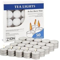 Long Burning Tea Light Candles Unscented Smokeless Dripless White Tea Lights Candles For Wedding Holiday Shabbat Or Emer