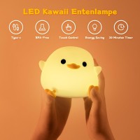 Mumuq Duck Night Light Led Cute Silicone Nursery Nightlight For Kids Dodo Duck Lamp Rechargeable Touch Lamp Bedside Lamp With