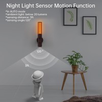 Koopala Motion Sensor Led Night Lights Rechargeable Battery Operated Indoor Smart Motion Detector Nightlights With 3 Modes3 Br