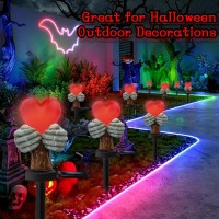 Solar Halloween Lights Outdoor Solar Love Heart Hands Statue Memorial Gifts For Mom Grandma Loved Ones Halloween Decorations S