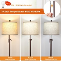 Junnai Modern Floor Lamp Adjustable Height Standing Lamp Tall Lamp With 3 Color Temperatures Floor Lamps For Living Room Bedroom