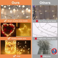 Adoric Fairy Lights 300 Led Window Curtain Lights Usb Plug In 8 Modes Christmas String Hanging Lights With Remote Control For B