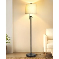 Junnai Floor Lamps For Living Room Modern Floor Lamp Adjustable Height Standing Lamp Dimmable Tall Floor Lamp For Bedroom Offi