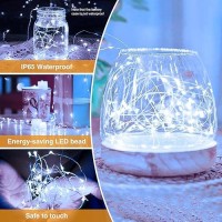 10 Packfairy Lights Battery Operated With Timer 7Ft 20Led String Lights Waterproof Silver Wire Fairy Light Battery Powered Tw