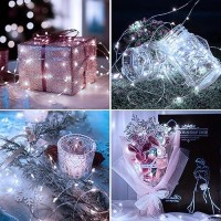 10 Packfairy Lights Battery Operated With Timer 7Ft 20Led String Lights Waterproof Silver Wire Fairy Light Battery Powered Tw