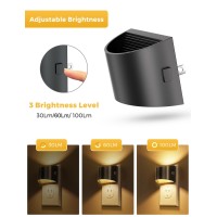 L Lohas Led Night Lights Plug Into Wall 2 Pack Dusk To Dawn Sensor Nightlight Brightness Adjustable 3000K Soft White