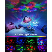 Beslike Dinosaur Projector Night Light For Kids Room Dino Light Projector With 14 White Noises 360 Rotation Crawling Dinosau