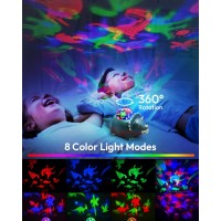 Beslike Dinosaur Projector Night Light For Kids Room Dino Light Projector With 14 White Noises 360 Rotation Crawling Dinosau