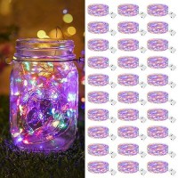 Btfarm 30 Pack Fairy Lights Battery Operated 3 Modes 7Ft 20 Led Twinkle Lights String Lights Waterproof Bulk Small Mini Silve