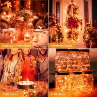 Btfarm 30 Pack Fairy Lights Battery Operated 3 Modes 7Ft 20 Led Twinkle Lights String Lights Waterproof Bulk Small Mini Silve