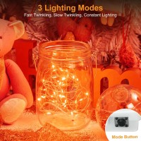 Btfarm 30 Pack Fairy Lights Battery Operated 3 Modes 7Ft 20 Led Twinkle Lights String Lights Waterproof Bulk Small Mini Silve