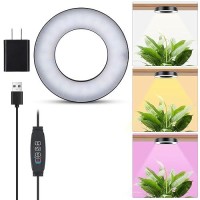 Aopeids 48 Led Grow Lights For Indoor Plants Full Spectrum 5000K Upgraded 3 Lighting Modes Plant Light With Auto Onoff Timer