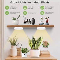 Aopeids 48 Led Grow Lights For Indoor Plants Full Spectrum 5000K Upgraded 3 Lighting Modes Plant Light With Auto Onoff Timer