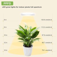 Aopeids 144 Led Grow Lights For Indoor Plants Full Spectrum 6500K Upgraded 3 Lighting Modes Plant Light With Auto Onoff Timer