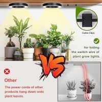 Aopeids 144 Led Grow Lights For Indoor Plants Full Spectrum 6500K Upgraded 3 Lighting Modes Plant Light With Auto Onoff Timer