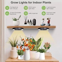 Aopeids 144 Led Grow Lights For Indoor Plants Full Spectrum 6500K Upgraded 3 Lighting Modes Plant Light With Auto Onoff Timer