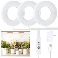 Aopeids 144 Led Grow Lights For Indoor Plants Full Spectrum 5000K Upgraded 3 Lighting Modes Plant Light With Auto Onoff Timer