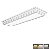 Faithsail Dimmable 2Ft Led Wraparound Light 3 Color Temperature 3000K4000K5000K Cct Selectable 50W 5500Lm 2 Foot Kitchen Led