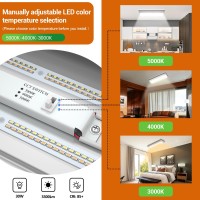 Faithsail Dimmable 2Ft Led Wraparound Light 3 Color Temperature 3000K4000K5000K Cct Selectable 50W 5500Lm 2 Foot Kitchen Led