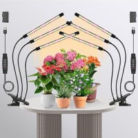 Lpmzmbl Grow Lights For Indoor Plants Full Spectrum 3 Heads Plant Grow Light With Clip 10 Dimmable Levels And 3912H Timer F