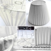 Goso Chandelier Lamp Shades White Small Lamp Shade Set Of 5 Clipon Fitter Lampshade Only For Candlestick Bulbs 4 X 6