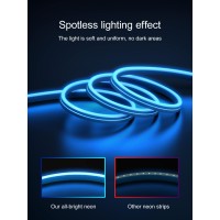 Buiestur 164 Ft Neon Rope Lights Bedroom For Rgb Led Strip Lights Outdoor Ip65 Waterproof Led Lights With Remote Control And A